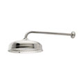 Satin Nickel Victorian Showerhead and Arm