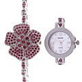Croton Women's Floral Amethyst Glitz Quartz Watch