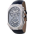 Philip Stein Teslar Alligator Strap Diamond Watch