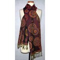 Aubergine Circles Scarf (India)