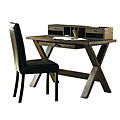X Writing Desk/ Leather Chair Office Furniture Set