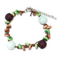 Handmade 'Nature's Embrace' Jade Bracelet (Thailand)
