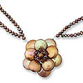 Pearl Necklace 'Iridescent Honey Flora' (Thailand)