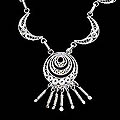'Andean Moons' Sterling Silver Necklace (Peru)