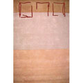 Hand-tufted Deco Square Ivory Wool Rug (5' x 8')