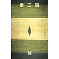 Hand-tufted Turning Leaf Green Wool Rug (2' x 4')