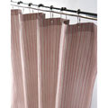 Red and Khaki Thin Stripe Canvas Shower Curtain