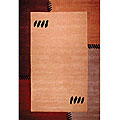 Hand-tufted Patchwork Wool Rug (7' Round)
