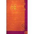 Hand-tufted Sherbert Wool Rug (5' Round)