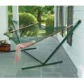 Deluxe Green Hand-woven Polyester Hammock