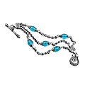 Scott Kay Sterling Silver Blue Topaz Bead Bracelet