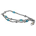 Scott Kay Silver 18k Gold Blue Topaz Bracelet