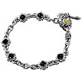Scott Kay Silver 18k Gold Blue Topaz Bracelet