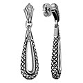 Scott Kay Silver 1/4ct TDW Diamond Drop Earrings (H, I1)