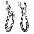 Scott Kay Sterling Silver Basketweave Earrings