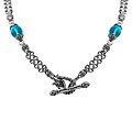 Scott Kay Sterling Silver and Blue Topaz Necklace