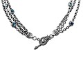 Scott Kay Sterling Silver and Blue Topaz Necklace