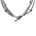 Scott Kay Sterling Silver Garnet Necklace