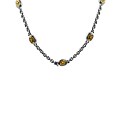 Scott Kay Sterling Silver and 18k Gold Necklace