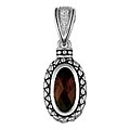 Scott Kay Sterling Silver Garnet Pendant