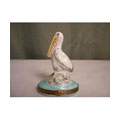 Limoges Hand-painted Pelican Keepsake Box
