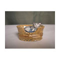 Limoges Hand-painted Sleeping Cat Keepsake Box