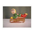 Limoges Hand-painted Sledding Child Keepsake Box