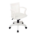 Office Star Wood Bankers Chair with Padded Seat
