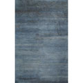 Hand-tufted Luxor Blue Wool Rug (2' x 4')