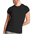 Nordic Track Women's Black Cap Sleeve T-shirt