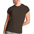 Nordic Track Women's Brown Cap Sleeve T-shirt