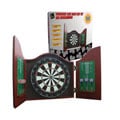 Bristle Dartboard Set with Wood Cabinet
