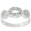 Sterling Silver Pave Cubic Zirconia Fashion Ring