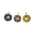 Blue & Gold Mini Wreaths (Set of 3)