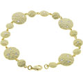Matted Gold Designer-inspired CZ Bracelet