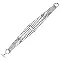 Silvertone Multiple Chained CZ Bracelet