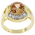 Two-tone Designer-inspired CZ Cocktail Ring