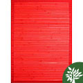 Handmade Red Bamboo Rug (3' x 5')