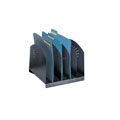 Safco 5-section Steel Desk Rack