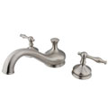 Heritage Roman Tub Filler Satin Nickel Faucet