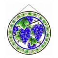 Vineyard Art Glass Suncatcher Window Panel