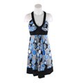 JFW Blue/ Silver Printed Sleeveless Junior Dress