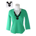 Cable & Gauge Necklace Blouse