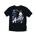 Alex Rodriguez MLBPA Screenprinted Black T-shirt