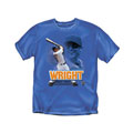 David Wright MLBPA Royal Screen-printed T-shirt