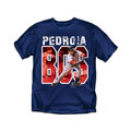 Dustin Pedroia MLBPA Navy Screenprinted T-shirt