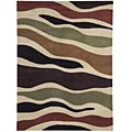 Hand-tufted Fantasia Camo Wool Rug (5'3 x 7'7)