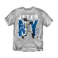 Derek Jeter MLBPA Screen-printed Gray T-shirt