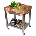 John Boos Cucina Technica Rolling Kitchen Cart