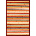 Rust Bamboo Area Rug (5' x 7')